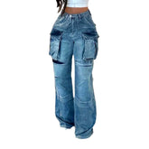 Vintage Damen Jeans in heller Waschung